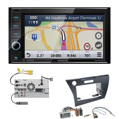 Kenwood Navigationssystem Apple CarPlay HDMI für Honda CR-Z ab 2010 schwarz