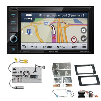 Kenwood Navigationssystem Apple CarPlay für Audi A4 2004-2009 schwarz Teilaktiv