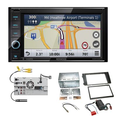 Kenwood Navigationssystem Apple CarPlay für Audi A6 2001-2005 Vollaktiv Bose