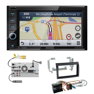 Kenwood Navigationssystem Apple CarPlay für Citroen Jumper mit gewölbter Kante