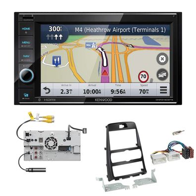 Kenwood Navigationssystem Apple CarPlay für Hyundai Genesis 2010-2013 schwarz