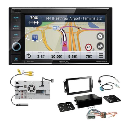 Kenwood Navigationssystem Apple CarPlay für Jeep Patriot 2008-2011 schwarz