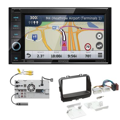 Kenwood Navigationssystem Apple CarPlay für KIA Carens IV ab 2013 in schwarz