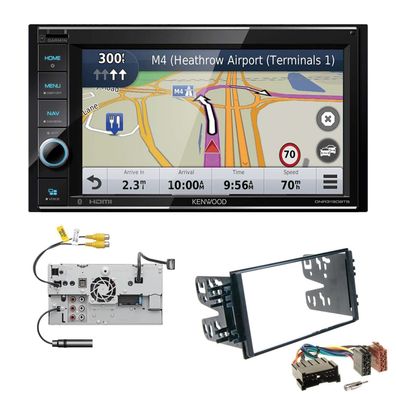 Kenwood Navigationssystem Apple CarPlay für KIA Shuma II 2001-2004 schwarz