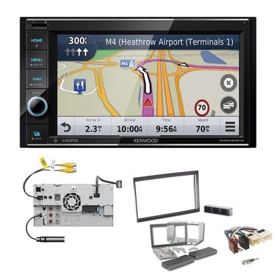 Kenwood Navigationssystem Apple CarPlay für Nissan Micra III 2003-2010 schwarz