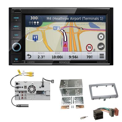 Kenwood Navigationssystem Apple CarPlay für Porsche Cayman 2005-2009 vulkangrau
