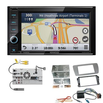 Kenwood Navigationssystem Apple CarPlay für Seat Ibiza IV dublingrey