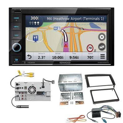 Kenwood Navigationssystem Apple CarPlay für Skoda Fabia I 2004-2007 schwarz