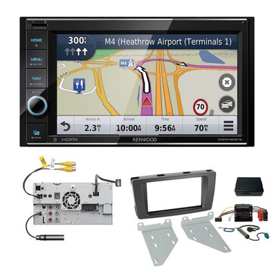 Kenwood Navigationssystem Apple CarPlay für Skoda Octavia II black mit Canbus