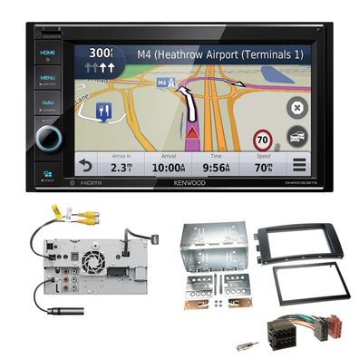Kenwood Navigationssystem Apple CarPlay für Smart ForTwo 2007-2010 schwarz