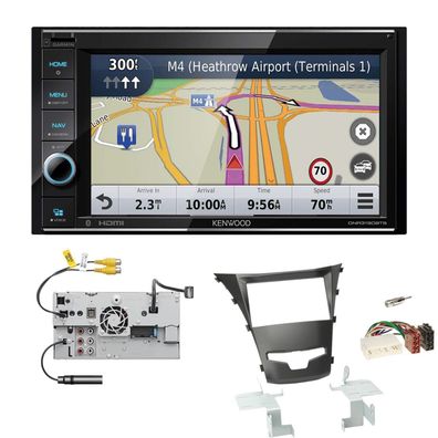 Kenwood Navigationssystem Apple CarPlay für Ssangyong Korando Facelift ab 2013