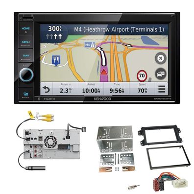 Kenwood Navigationssystem Apple CarPlay für Suzuki Splash 2008-2014 schwarz