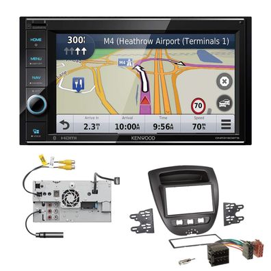 Kenwood Navigationssystem Apple CarPlay für Toyota Aygo 2005-2014 in schwarz