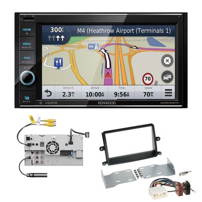 Kenwood Navigation Apple CarPlay für Mitsubishi L 200 / Triton 2006-2015 schwarz