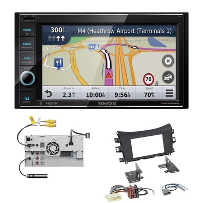 Kenwood Navigation Apple CarPlay für Nissan NP300 Navara Pick-up ab 2016 matt