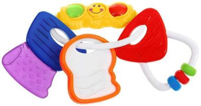 Autoschlüssel 4in1 für Kinder ab 0 Jahren, Beißring, Rassel, sensorisches Spielzeu...