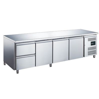 SARO Kühltisch mit 3 Türen und 1x 2er Schubladenset, Modell EGN 4110 TN