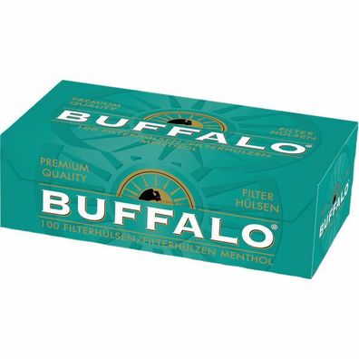 Buffalo Menthol 100er Filterhülsen 5000 Stück entspricht 10 Stangen a 5 Pakete