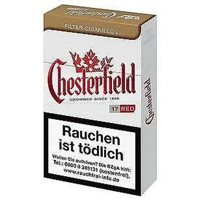 Chesterfield Red Filter Cigarillos eine Stange