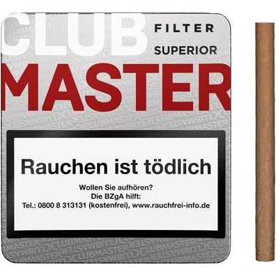 Zigarillo Clubmaster Superior Red Filter 10x 20er Schachtel