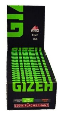 Gizeh Magnet Grün - Black Fine Drehpapier (20 Hefte à 100 Blatt)
