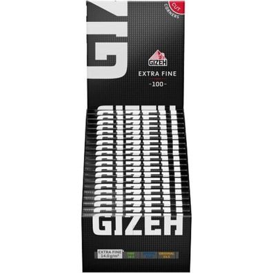 Gizeh Magnet Black Extra Fine Drehpapier 1 Karton mit (20 Hefte à 100 Blatt)