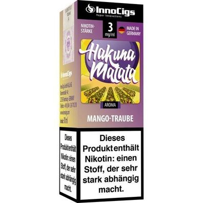 Liquid InnoCigs Hakuna Matata Traube Aroma 3 mg/ ml