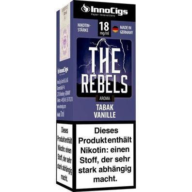 Liquid InnoCigs The Rebels Tabak Vanille Aroma 18 mg/ ml
