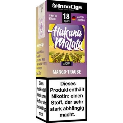 Liquid InnoCigs Hakuna Matata Traube Aroma 18 mg/ ml