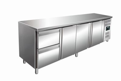 Kühltisch inkl. 2er Schubladenset Modell KYLJA 4110 TN, Maße: B 2230 x T 700 x H ...