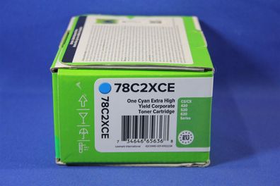 Lexmark 78C2XCE Toner Cyan -A