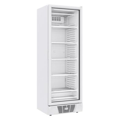 Combisteel Tiefkühlschrank mit 1 Glastür 382 Liter weiß