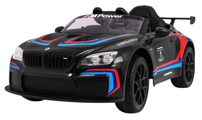 BMW M6 GT3 Batteriebetriebenes Auto für Kinder Schwarz + Luftstrom + Sounds MP3-Li...