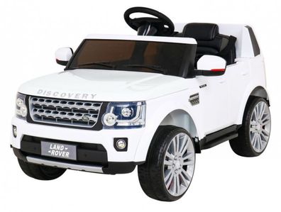Land Rover Discovery Elektroauto für Kinder Weiß + Fernbedienung + EVA-Räder + ...