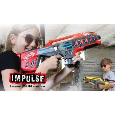 Impulse Laser Gun Rifle Set gelb/ rot