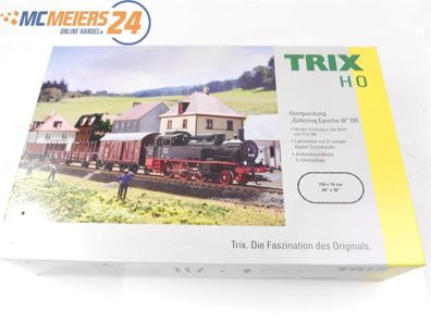 Trix H0 21532 Startset Dampflok BR 741096 DR + 3x Güterwagen + Gleise + Trafo E637