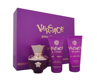 Versace Dylan Purple pour femme Eau de Parfum 50ml + SG 50ml + BL 50ml - Set