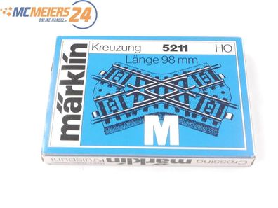 Märklin H0 5211 M-Gleis Kreuzung Länge 98 mm in OVP E590
