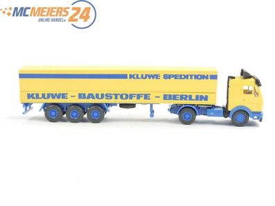 E386 Wiking H0 515/10 Modellauto LKW Sattelzug MB 1635 "Kluwe Baustoffe" 1:87