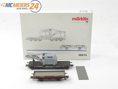 Märklin H0 48674 Güterwagenset 2-tlg Kranwagen-Set Nürnberg E585