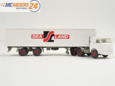 E188 Wiking H0 Modellauto 836/1D US LKW Sealand Container 1:87