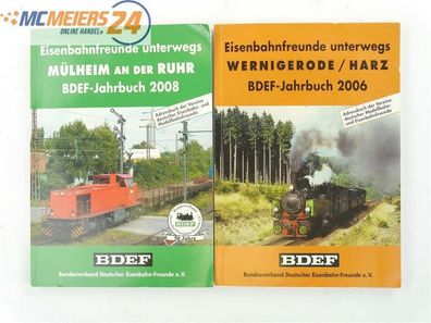 BDEF - 2x Adressbuch - "Eisenbahnfreunde Mülheim 2008 + Wernigerode 2006" E249