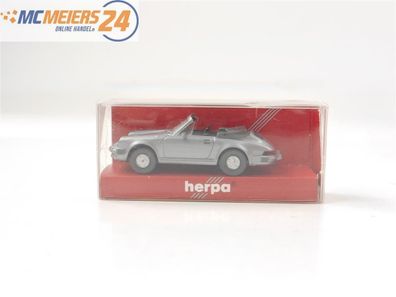 Herpa H0 RA1503 Modellauto Porsche 911 Cabrio grau 1:87 E572