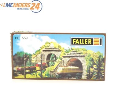 E439 Faller H0 559 Tunnelportal Bausatz mit Dekorplatte