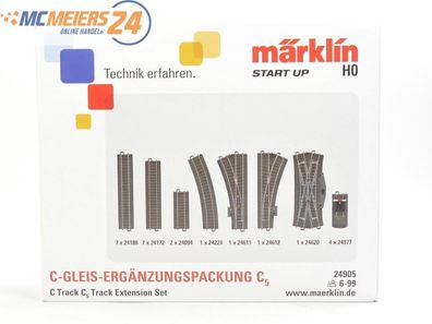 E401 Märklin H0 Gleismaterial 23-tlg. C-Gleis Weichen Prellbock / Digital Licht