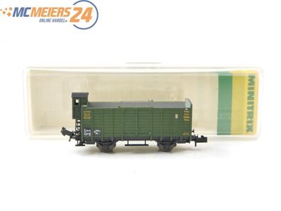 Minitrix N 3203 offener Güterwagen Viehwagen mit Brhs. 65515 K. Bay. Sts.B. E568