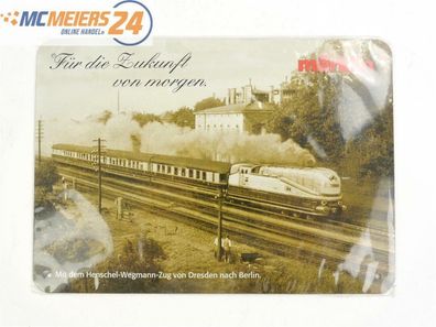 E374 Märklin Blechschild Blech-Postkarte "Henschel-Wegmann-Zug"