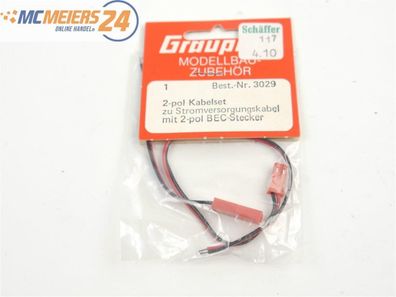 E418 Graupner 3029 Zubehör Kabelset 2-polig mit BEC-Stecker * NEU*
