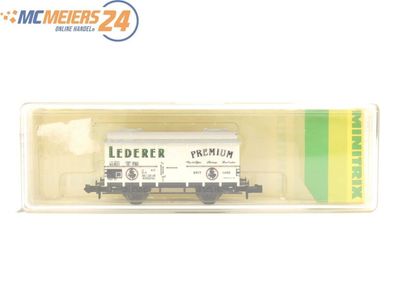 Minitrix N 13950 Güterwagen Bierwagen "Lederer Premium" DB E398