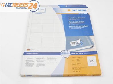 HERMA Special 4212 Etiketten rechteckig weiß ablösbar A4 * NEU* E488